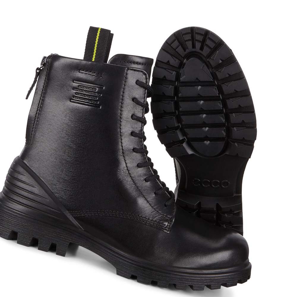 Women's Ecco Tredtray High Cut Boots Black | Canada 52DFM